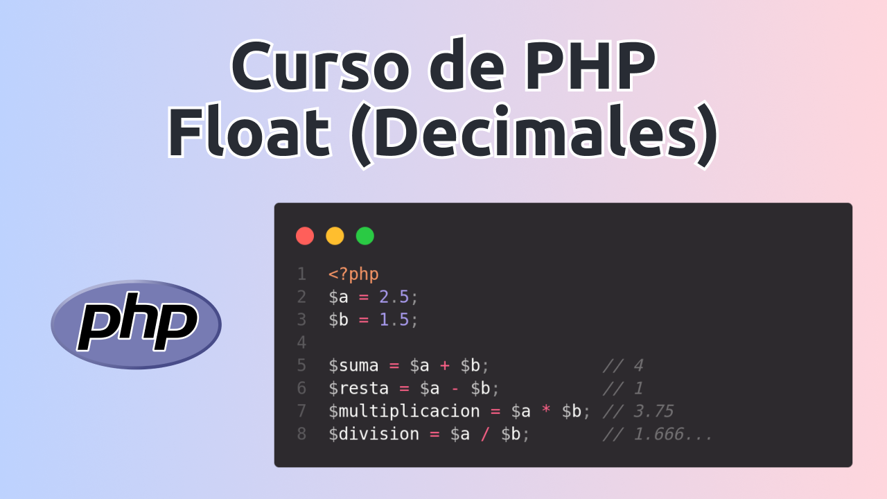 curso de php decimales