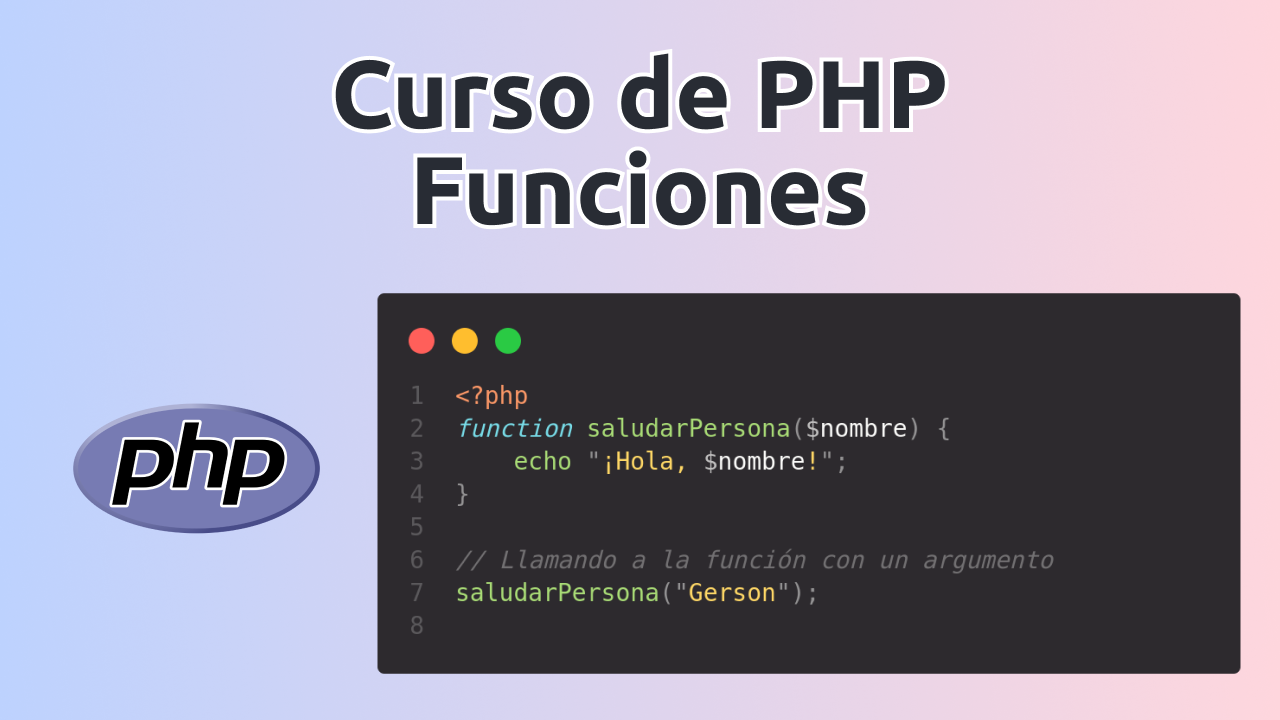 Curso de PHP Funciones