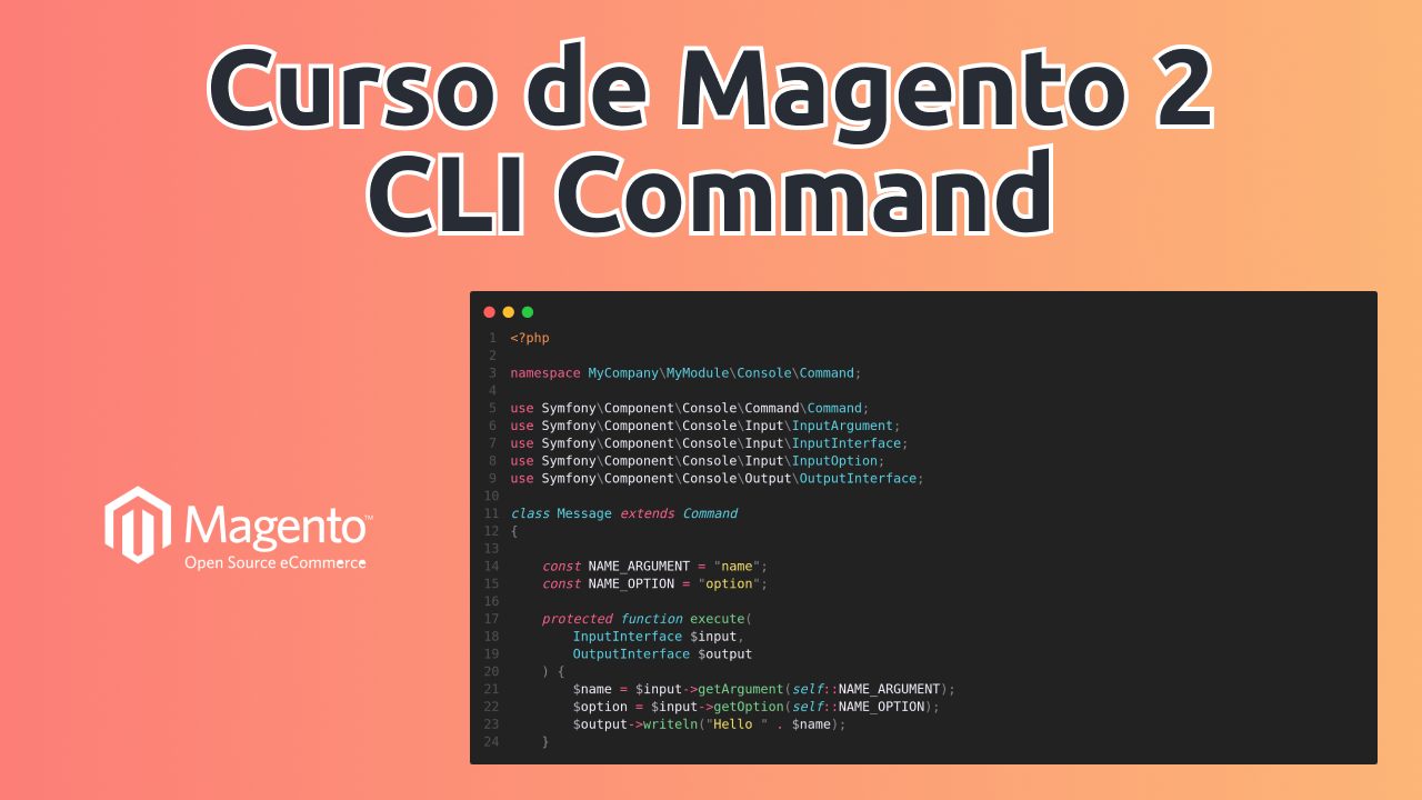 Curso de Magento 2 - CLI Command